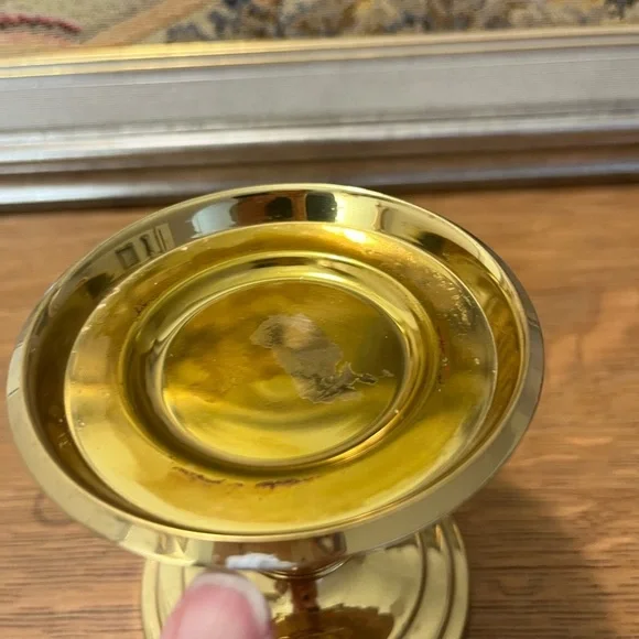 VINTAGE BRASS-STYLE CANDLE HOLDER - Picture 11 of 13